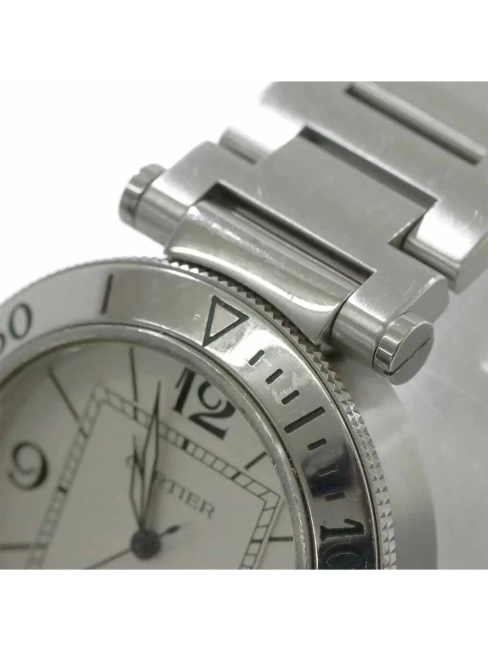Cartier Pasha Seatimer Watch Date Silver Automatic